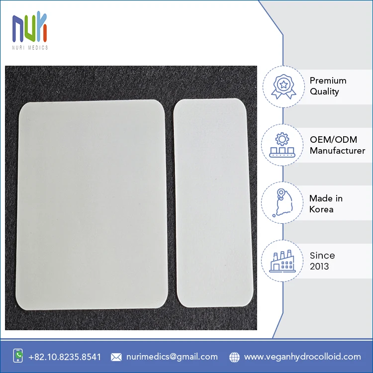 Лидер продаж высококачественный гидроколлоидный прозрачный лист 100x50 мм для подлинных покупателей по лучшей цене