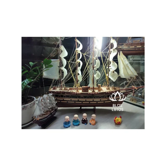 New Product in 2024 Wooden Ship Decoration Model