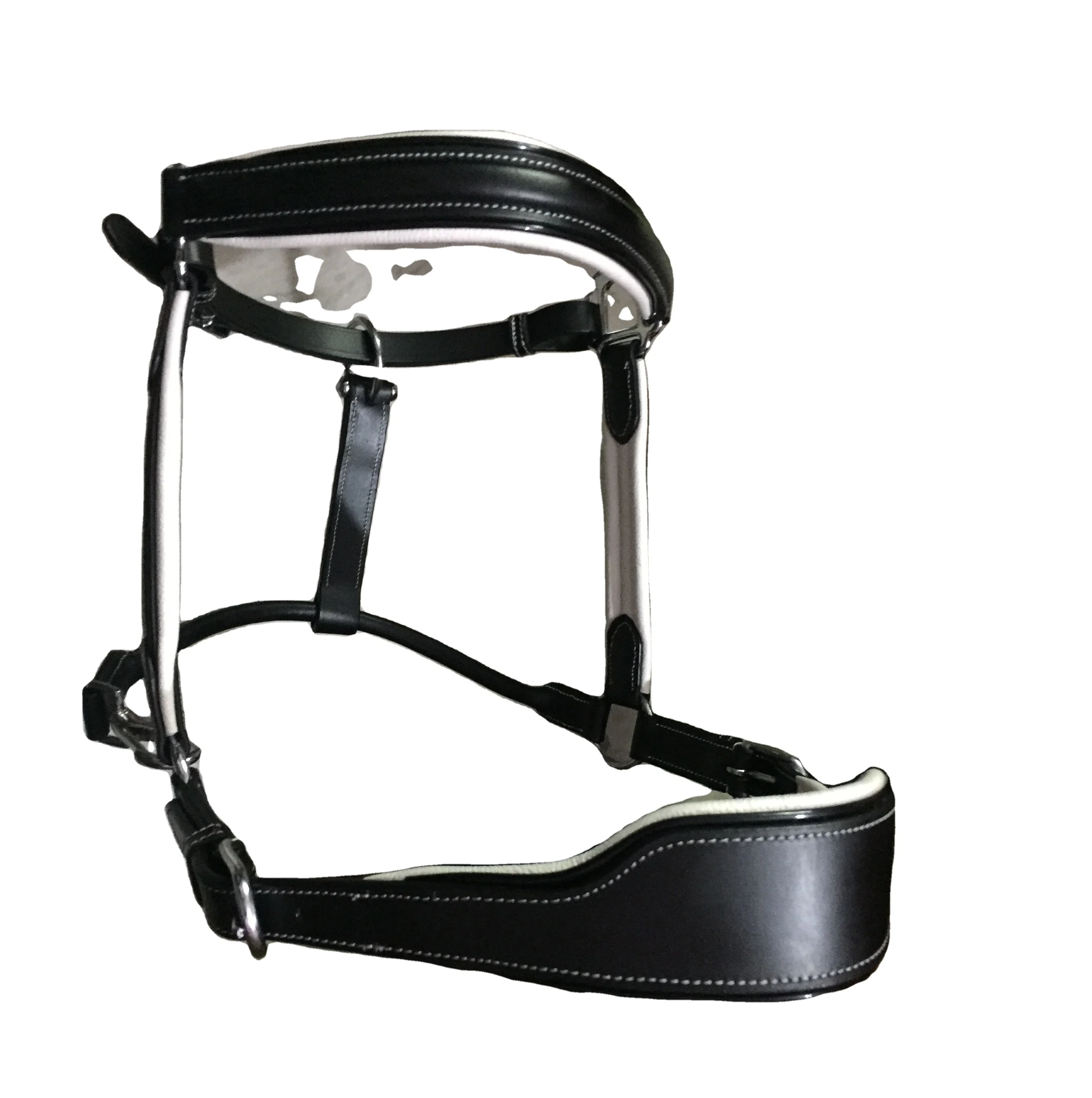 Высококачественная кожаная лошадиная лямка через шею из высококачественной индийской кожи с латунными пряжками мягкая подкладка из коровьей кожи