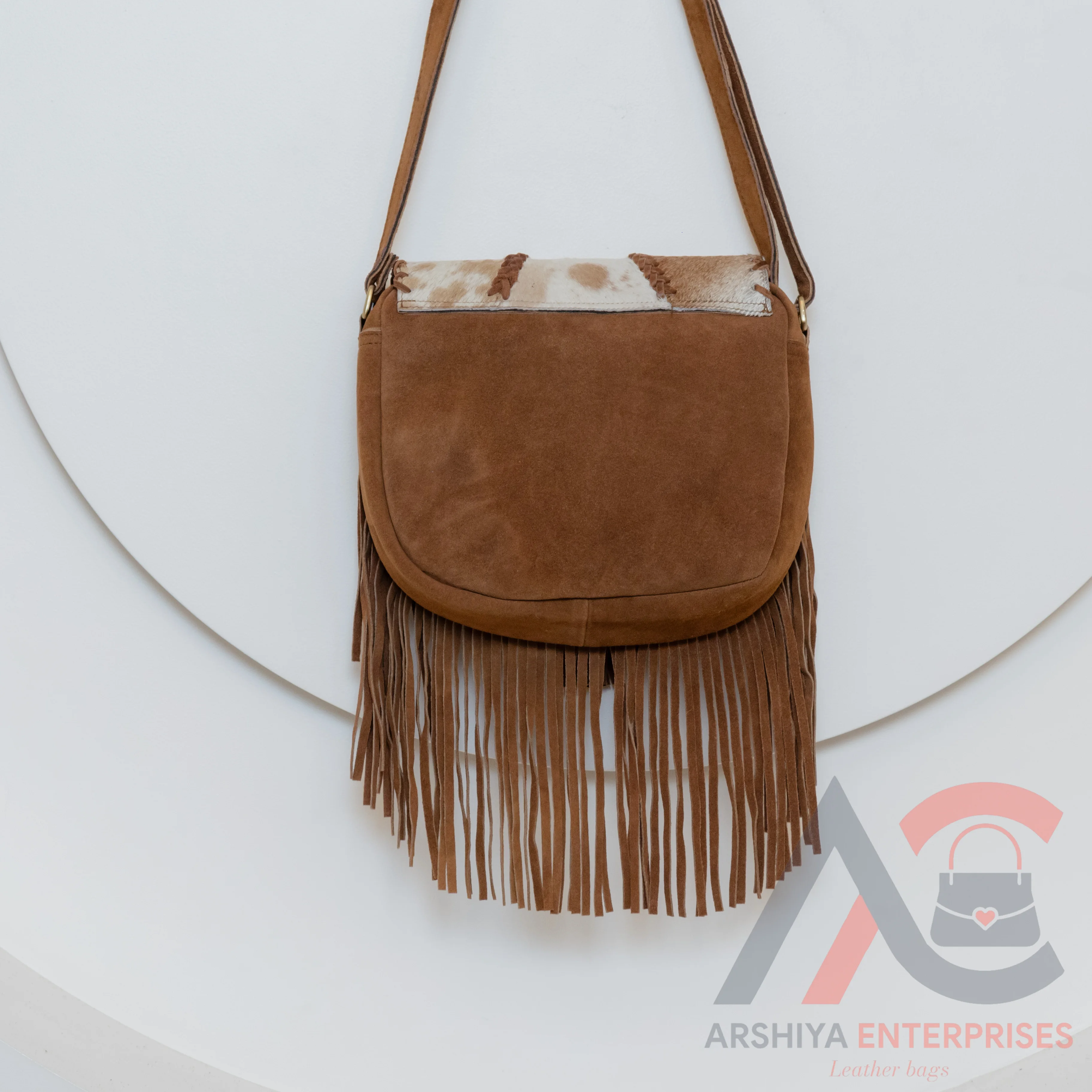 Real Cowhide Fringe Handbag Turquoise Stone Sling Bag Gypsy Boho Vintage Handmade New Design Bag Multi Uses Stylish Bags