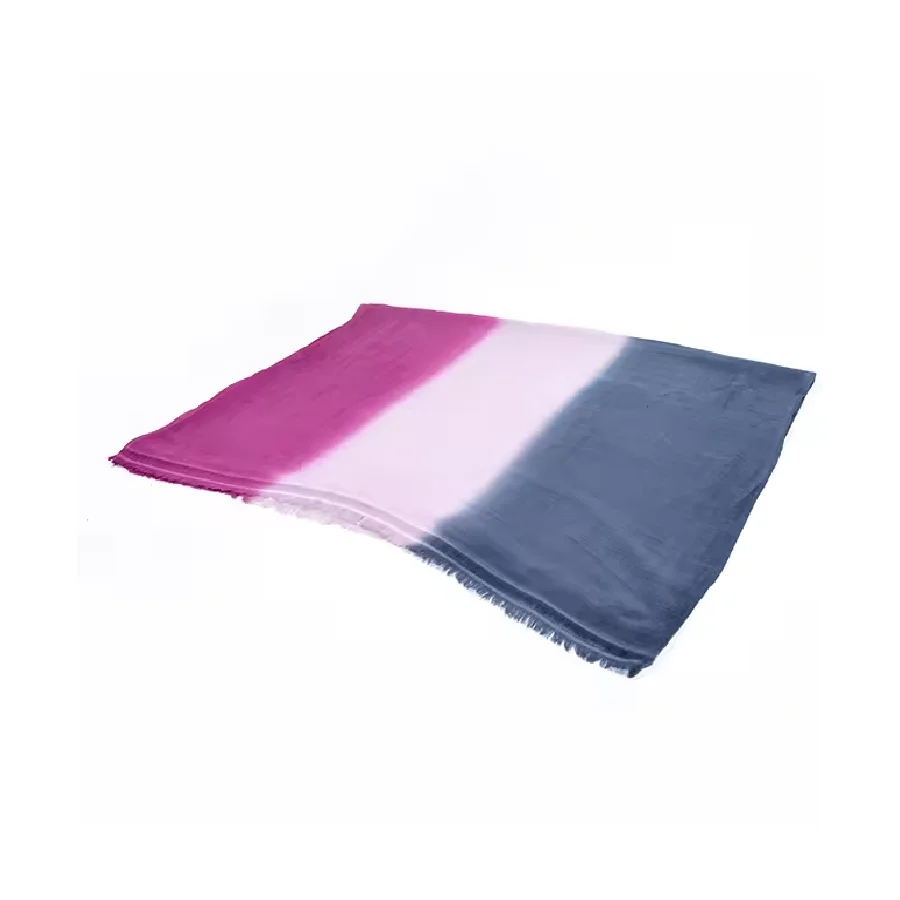 Lightweight Nepal Merino Wool Scarf Colorful Dip Dye Shawl for Women Affordable Nepal Scarf Colorful Dip Dye Shawl