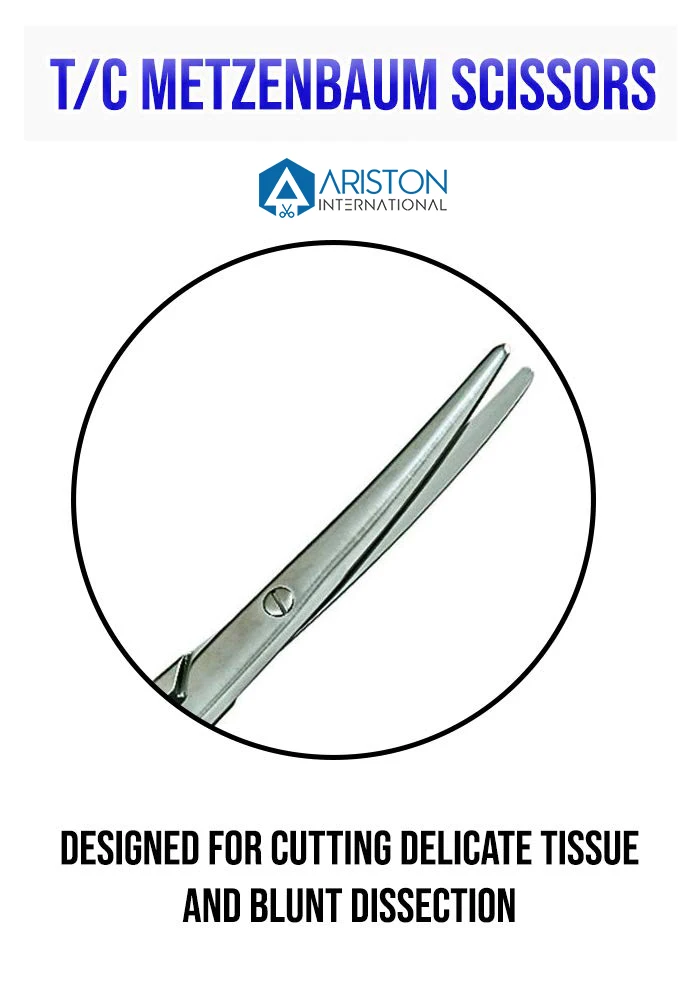Top Quality METZENBAUM Nelson Barbaric Scissors Tungsten Carbide Mayo Scissors Surgical Veterinary Stainless Steel Instruments