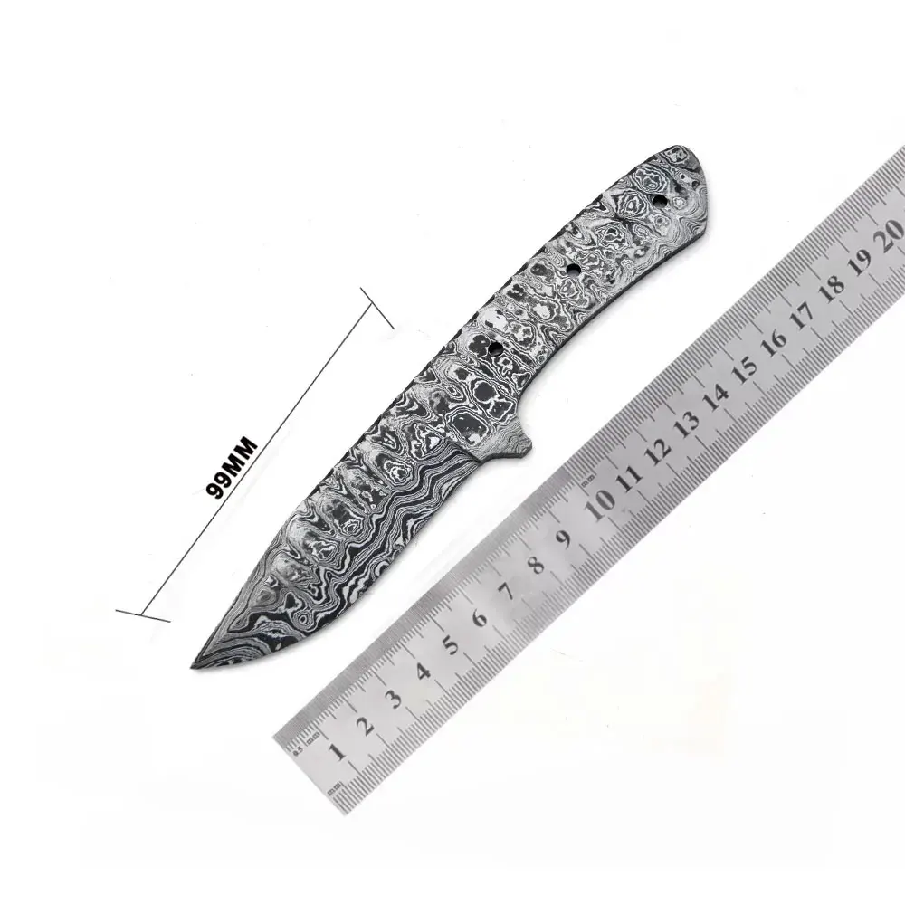 Damascus Knife Blank Blade for Hunting knife making High Carbon Steel blank blades for sale at cheap price