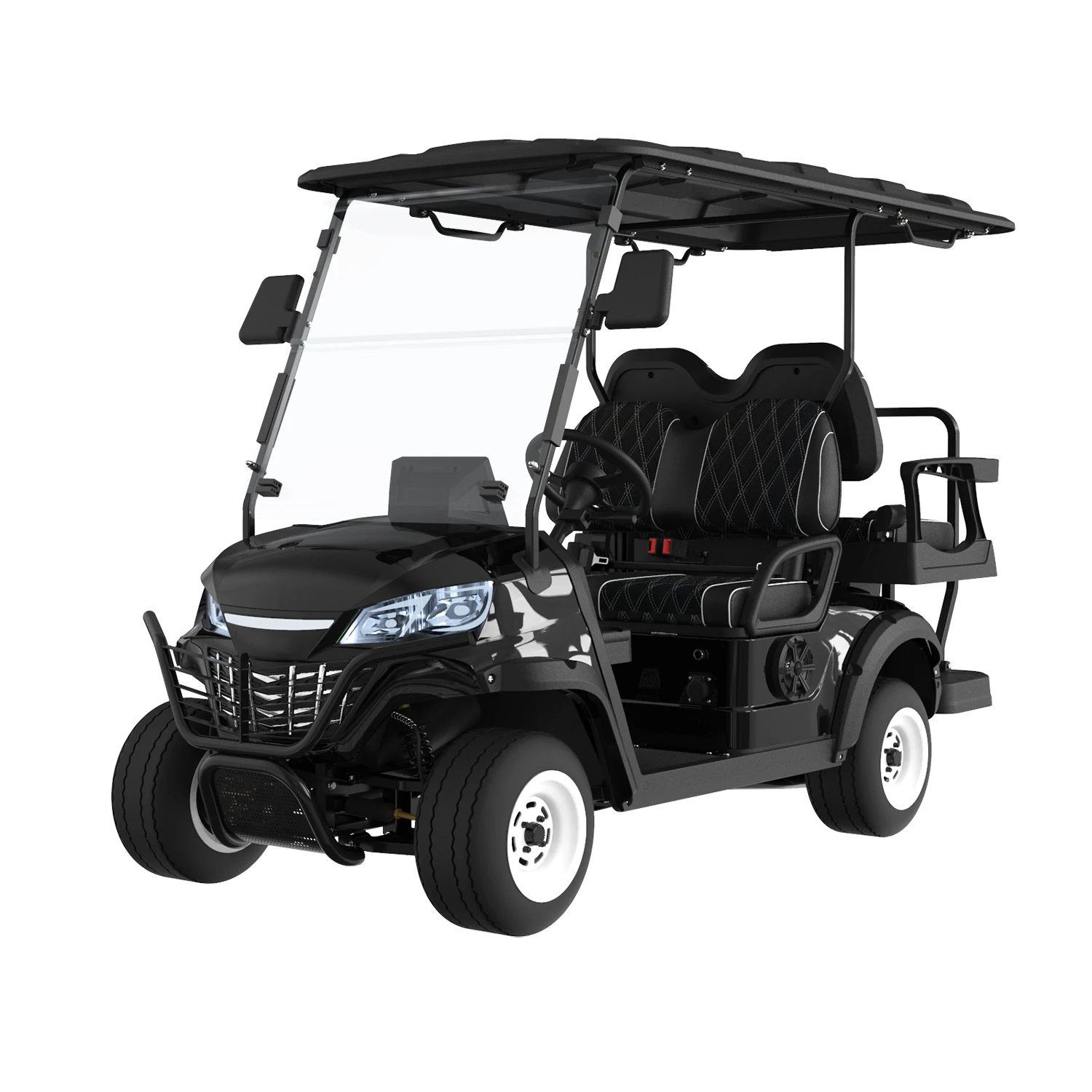 Shining Leroad Custom Electric Golf Cart 2-Seater Street Legal Buggy Waterproof Back Seat 5kw Motor 48v Battery DOT Certified