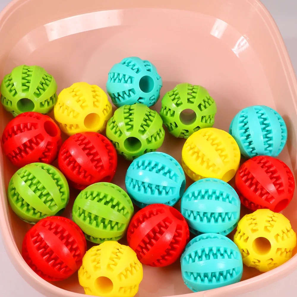 Pet Toy Rubber Watermelon Ball Dog Molar Ball Bite-resistant Cleaning Teeth Dog Food Ball Suitable For Small And Large Dogs