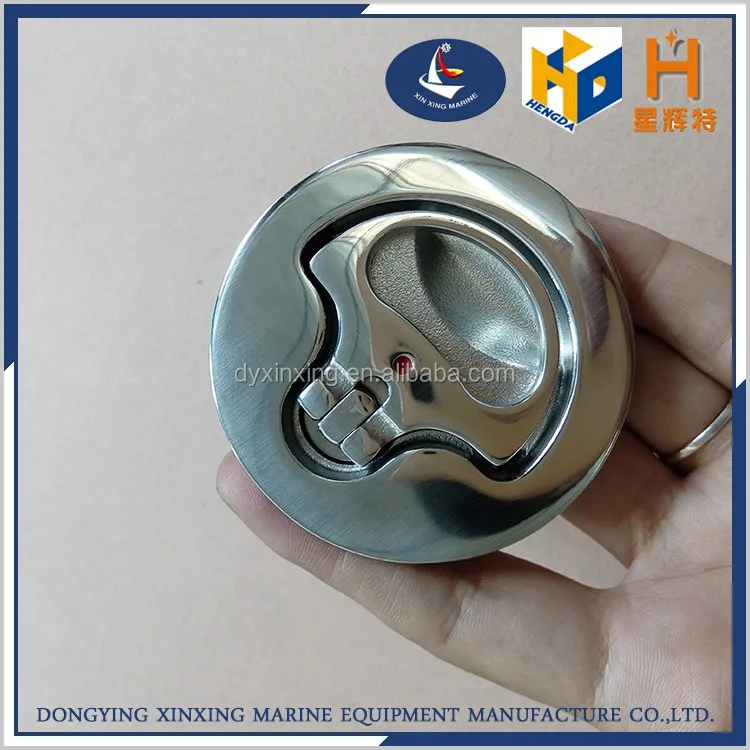 stainless steel Flush Pull Hatch Slam Latch Lift Handle  Lock for RV Boats Doors Hardware