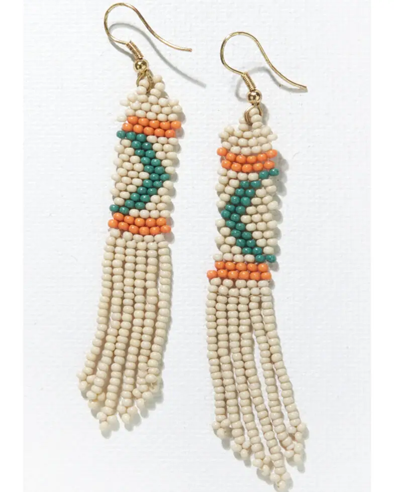 Multicolor Fringe Seed Beads Earrings Miyuki glass beads Fashion Earring boho earrings