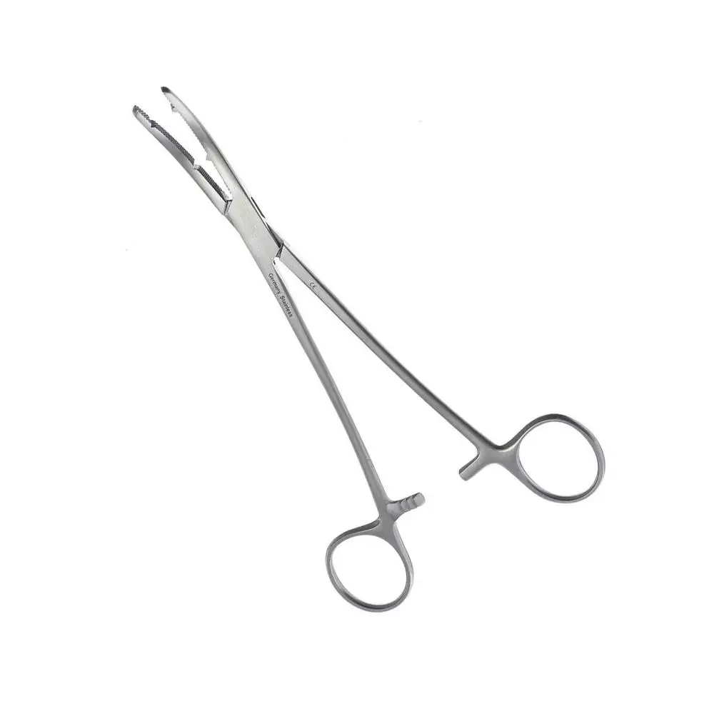 Top Quality Stainless Steel Wholesale Wiener Hysterectomy Clamps Curved 240mm Surgical Surgery Clamps