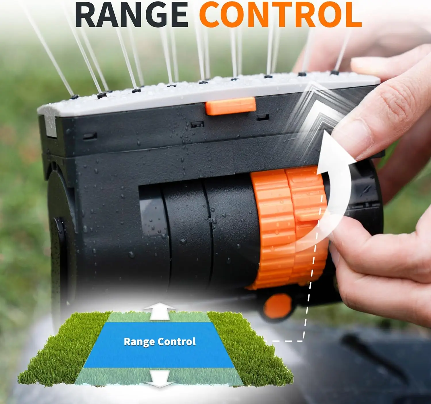 Garden Water Mini Oscillate Sprinkler For Yard Water,Flower Irrigation, Seed Water,