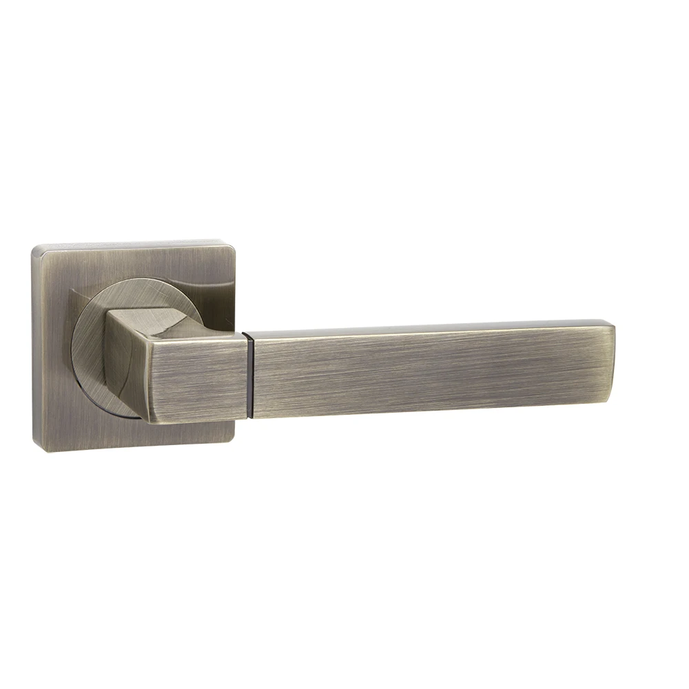 Best selling Bronze Aluminum alloy square rosette door handles
