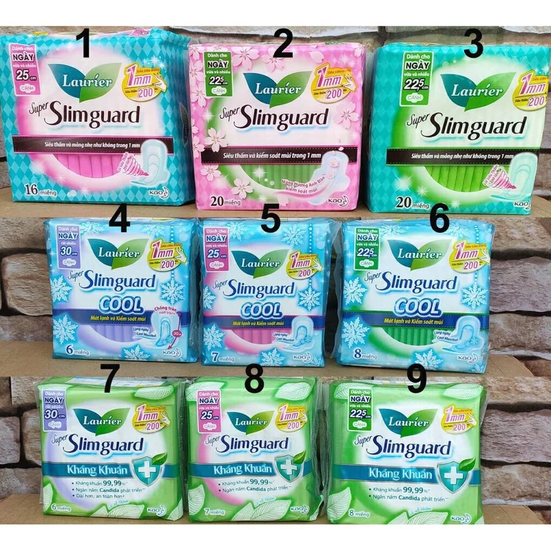 Laurier Super Slimguard Cool Tampons ultra-thin winged 16 pieces