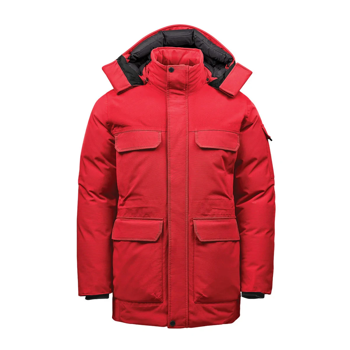 New Arrival Parka Jackets For Boys in Red Color With Removable Hood Custom Design Winter Outdoor Parka Coats