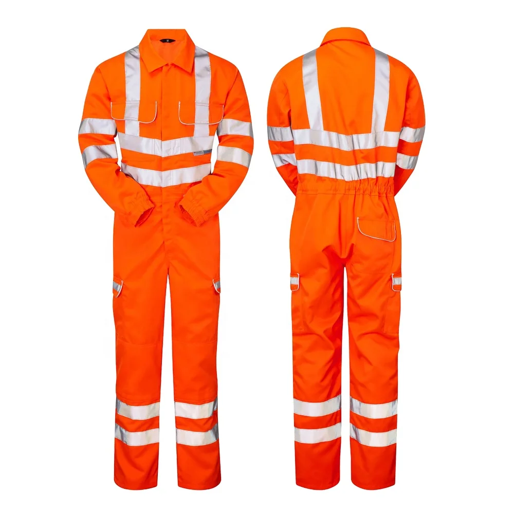 Best Selling High Quality Fire Retardant Industrial Safety Coveralls Overalls With Reflective Tape