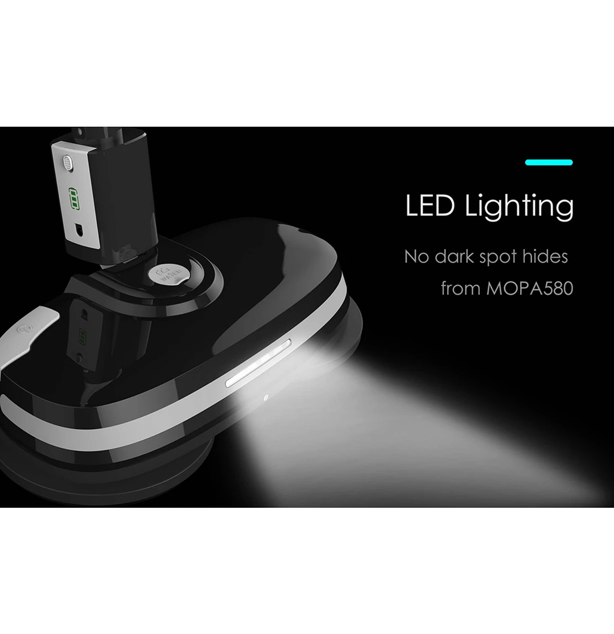 Mamibot Cordless Electric MOPA580 Electric Spin Mop Handheld Floor Board Cleaner and Polisher