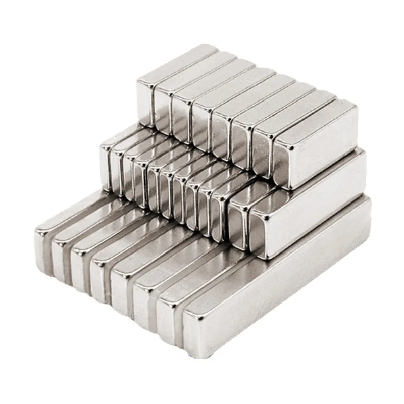 Neodymium Rectangle Magnet Customized NdFeB Rare Earth Strong Magnetic Blocks Square Magnets With Nickel Zinc Epoxy Coating