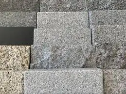 Outdoor Natural Light Dark Grey Granite Stone Fan Pattern Cobblestones Flame Cut Floor Tiles Pavers Price With Mesh For Driveway