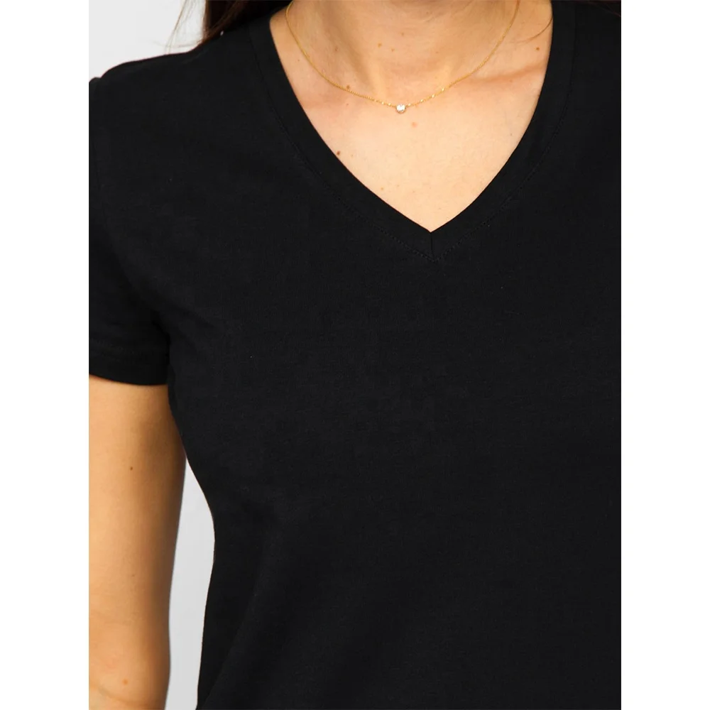 Custom logo printing organic cotton t shirt for women shirt