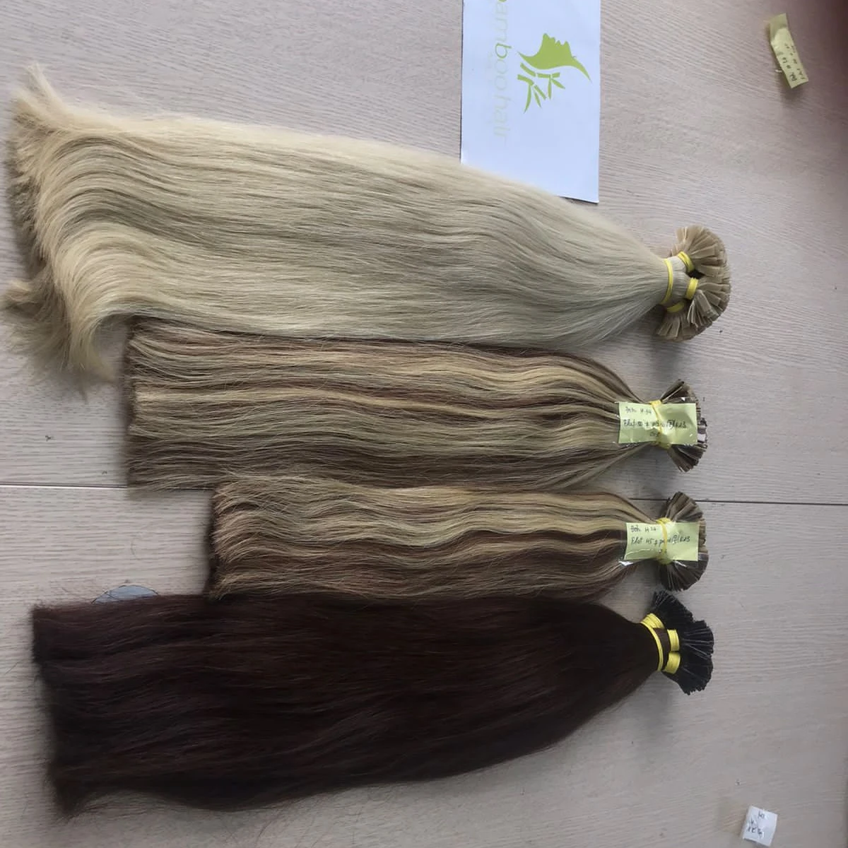 Factory Price Flat Keratin Extension 100% Natural Vietnamese Human Hair Full Colors 8 inches to 36 inches Bamboo Hair