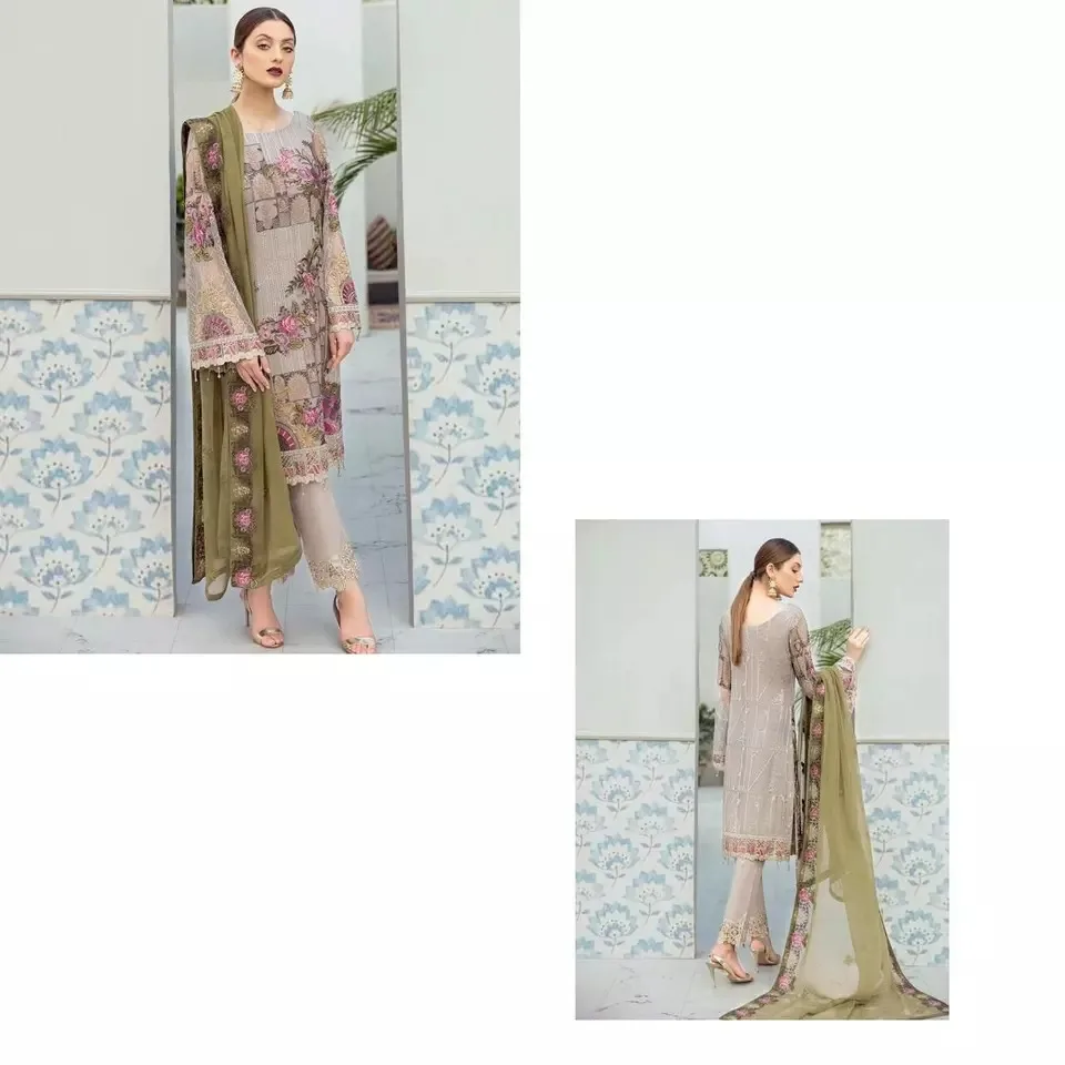 Pakistan And Indian Shalwar Kameez Suits On Viscose Fabric Formal Wears By Tawakkal Volume