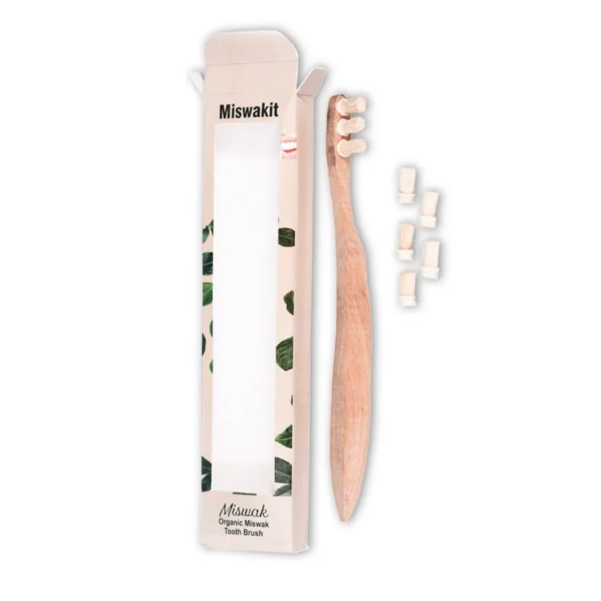 Хит продаж Органическая Зубная щетка Miswakit с заправкой miswak из Пакистана по специальным оптовым ценам щетки Peelu Miswak