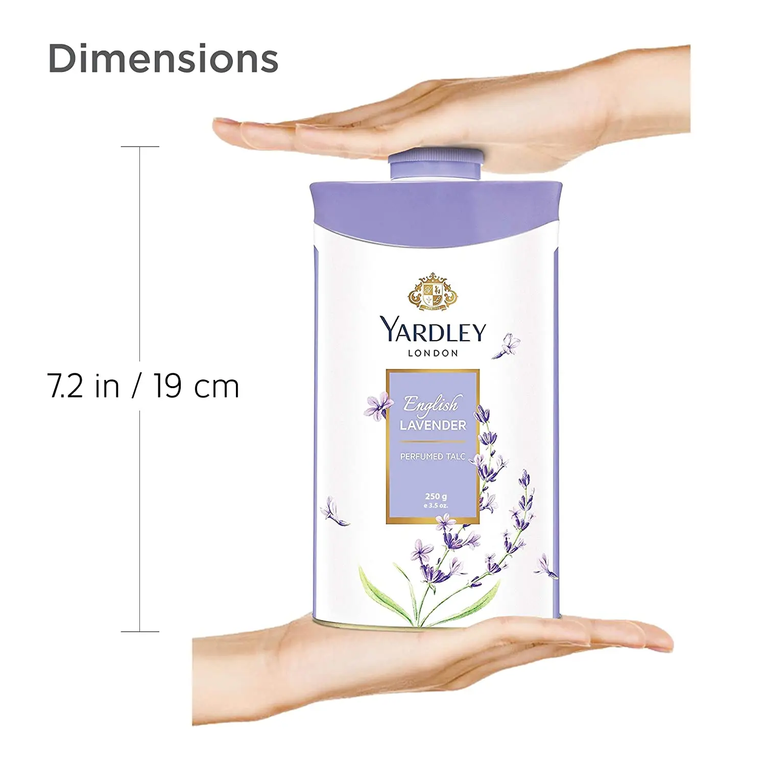 Yardley London Royal Lavender Perfumed Talc for Women 250ml Body Spray with Woodiness Scent