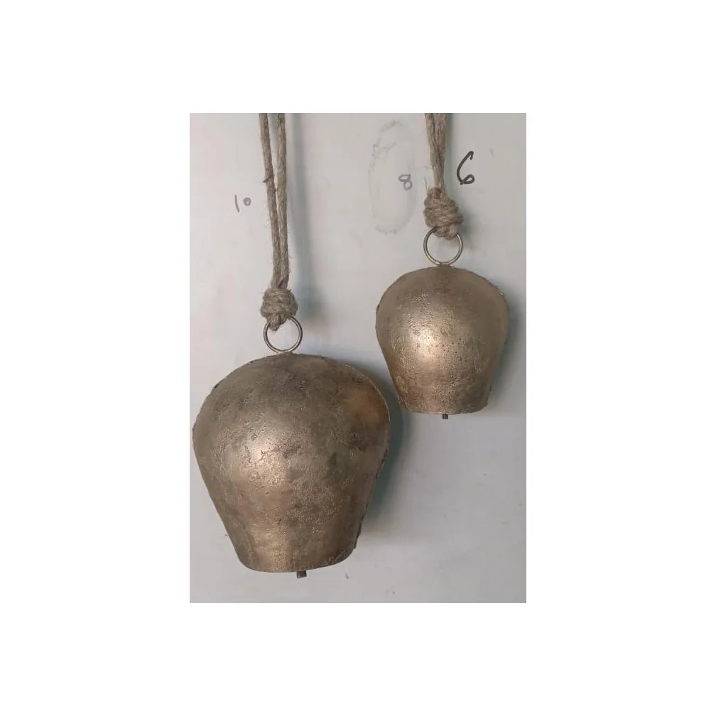 Set Of 3 Rustic Designer Cow Bells With Sound Newest Design High Quality Metal Christmas Bell For Farmhouse Decor