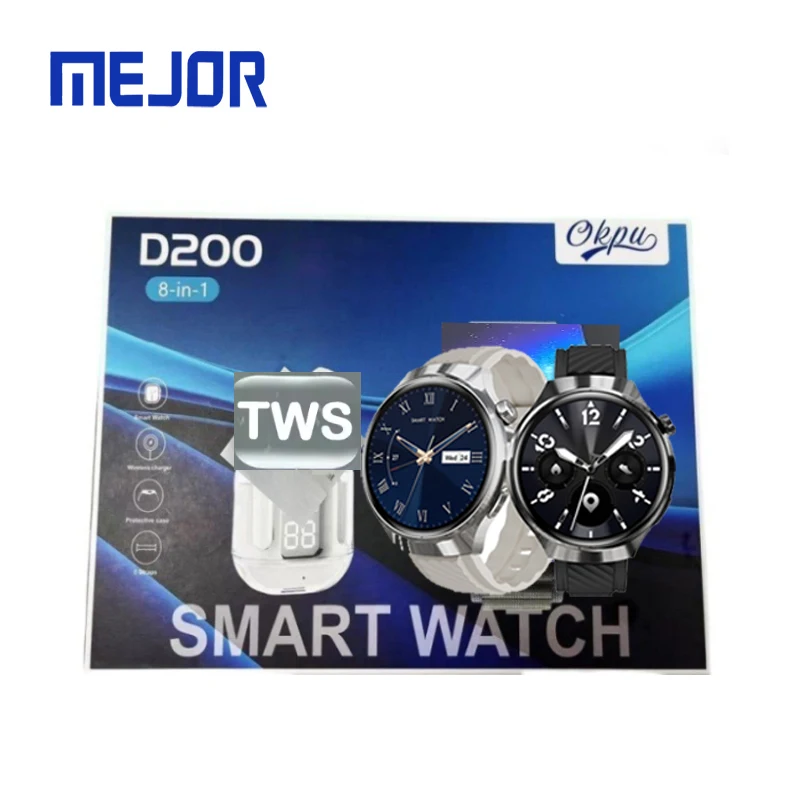 D200 gift set plus men wireless watches 7 in 1 smart watch Pro max suit D300 Women smartwatch earbuds