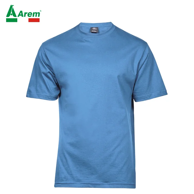 For B2B Cotton ring-spun combed double preshrunk cotton man sof T-shirt 2 layer collar elastane round knitted body fine fabric