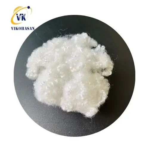 Leading Manufacturer of PSF Hollow Conjugated Silicone 7D & 15D HCS supper white  A grade best price for material filling