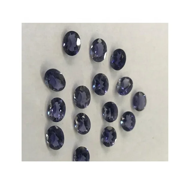Iolite Gemstones Oval Cut Calibration Clean Inside Natural Iolite Gemstones Loose Gemstones Unheated Untreated Purplish Colour C