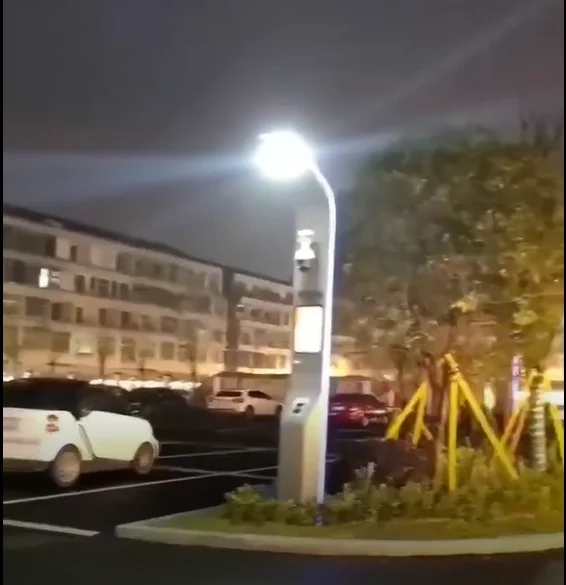 INTEFLY smart street lighting pole With 5g signal and charging point CCTV Camera