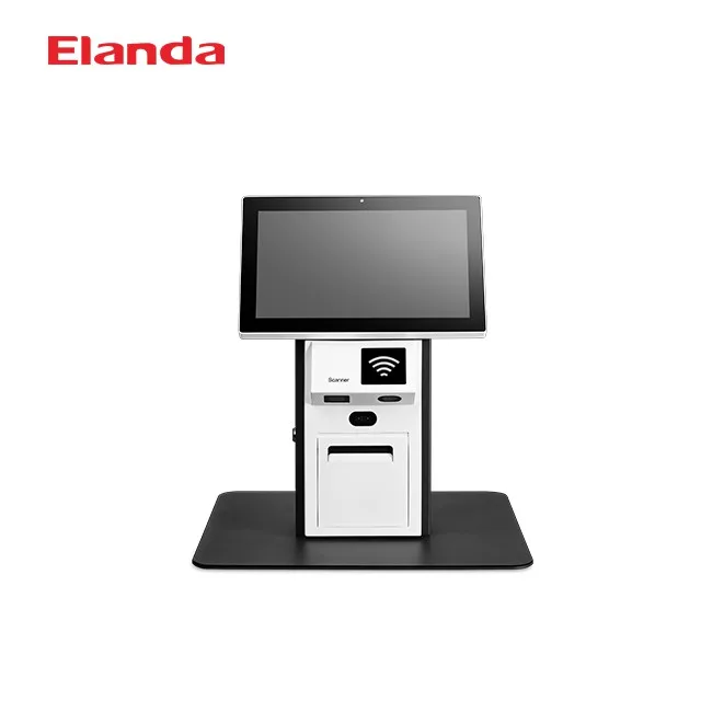 China Payment Device Kiosk Intel Celeron J1900 Table Kiosk