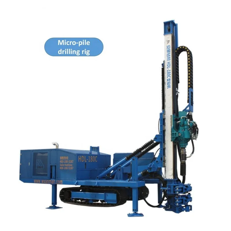 HDL-180C dangerous rock reinforcing engineering Top drive power head Quick after-sales service Trailer Mounted Drilling Rigs