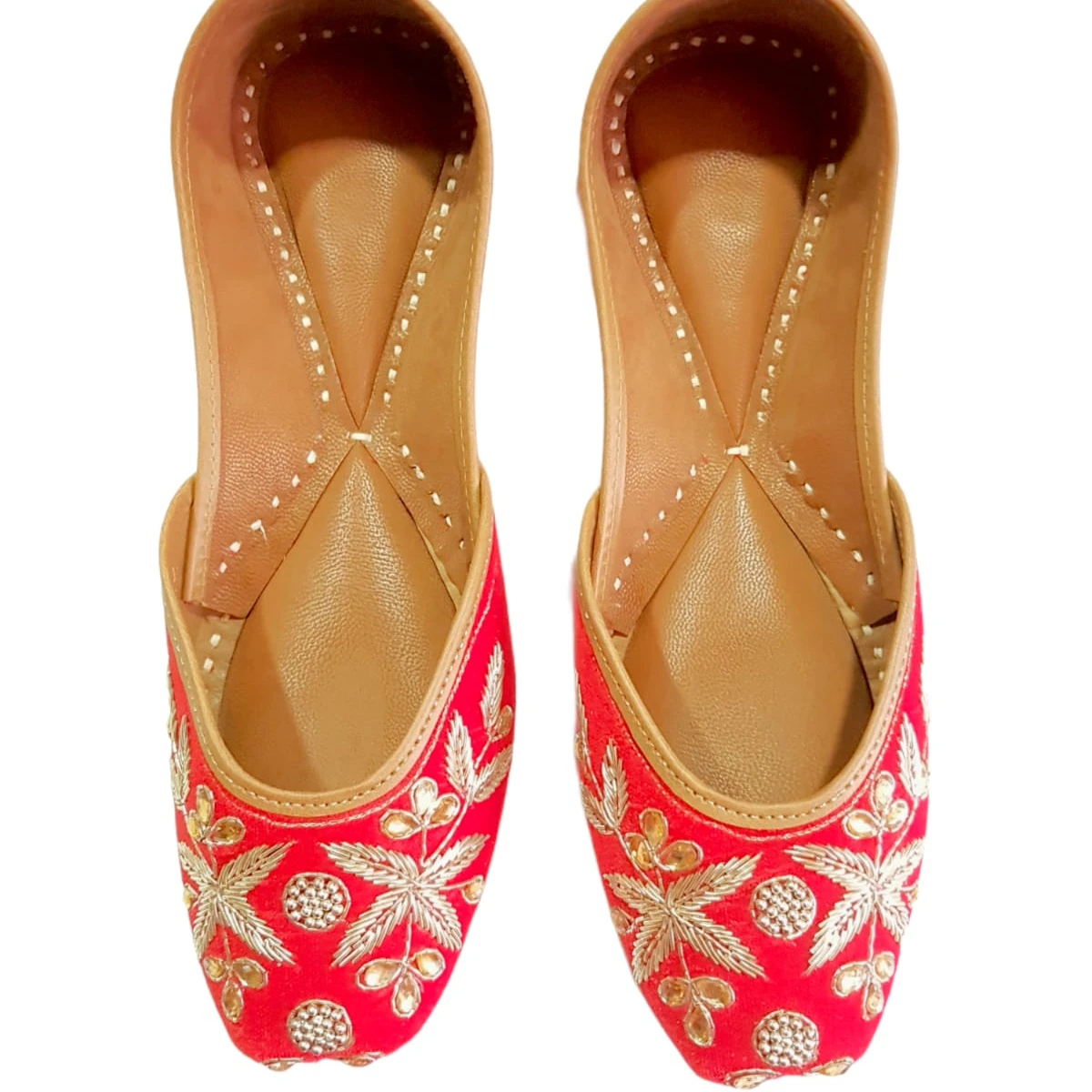 women khussa/Punjabi jutti comfortable wear women Handcrafted Ethnic Leather juti