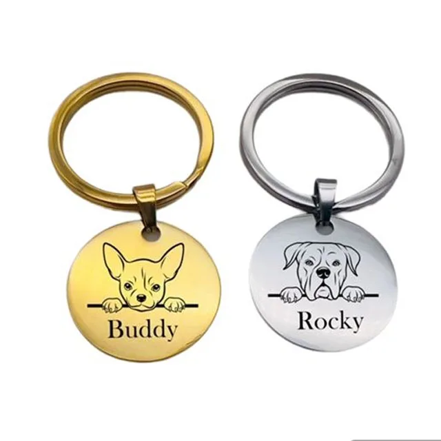 Custom German Shepherd Keychain Personalized Dog Keychain Gift for Pet Owners Dog Moms  Dads All Breeds Available