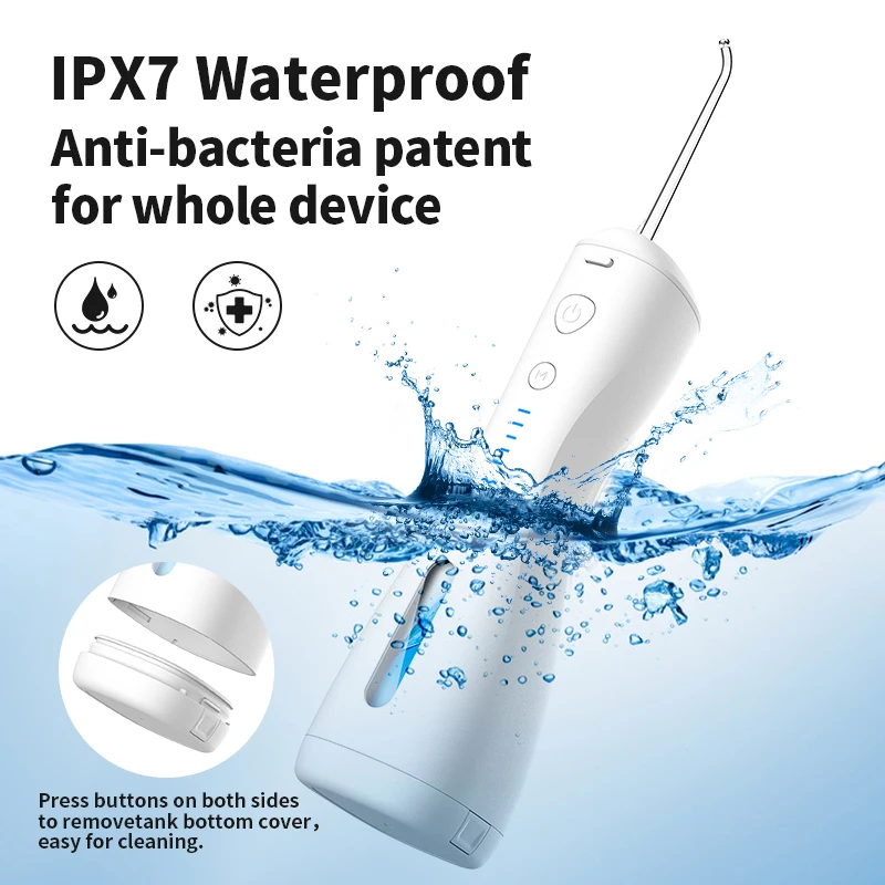 New Water Dental Jet IPX7 Waterproof USB Rechargeable Portable Cordless Electric Dental Water Flosser Oral Irrigator Toothpicks