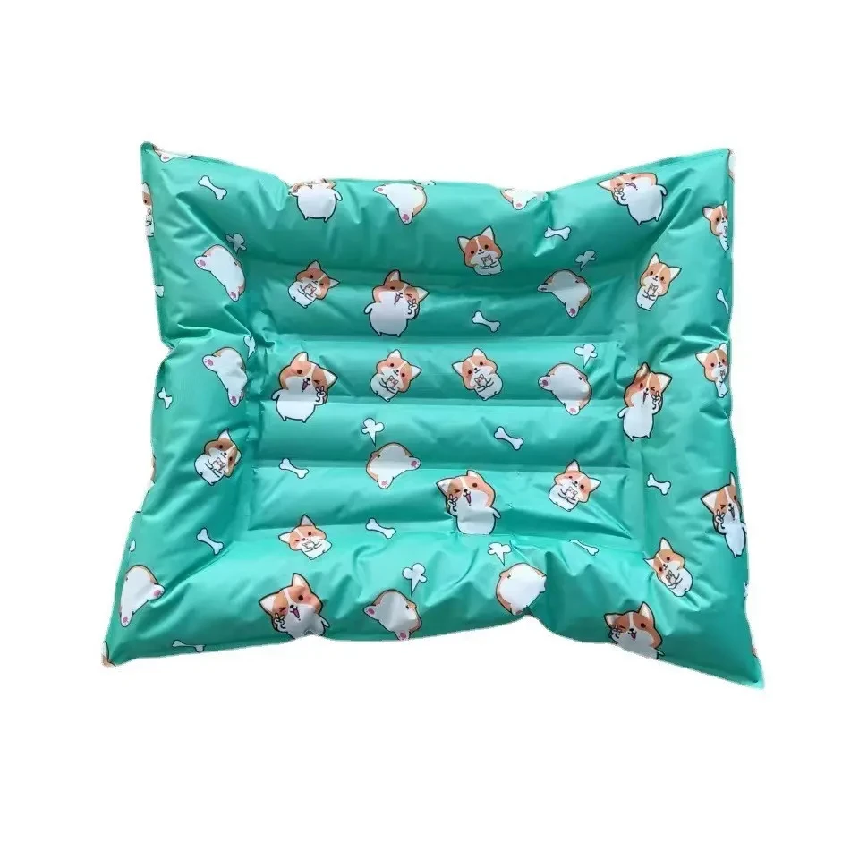 Большой Размер Водонепроницаемая Высокая подушка для домашних животных собака охлаждающий гель коврик хлопковый кровать