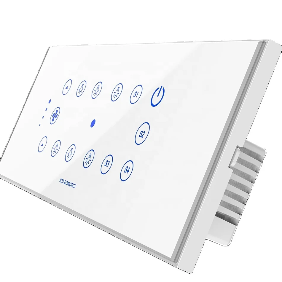 Home Automation Smart Touch Screen Switch Tuya single phase wifi smart switch Tuya smart life universal capacitive touch switch