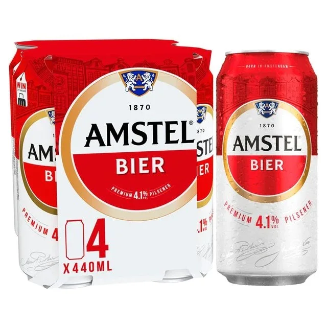 Wholesale 330ml Amstel Beer in Bulk 4.6% Alcohol Lager Variety of Wheat and Dark Beers Bottle Packaging
