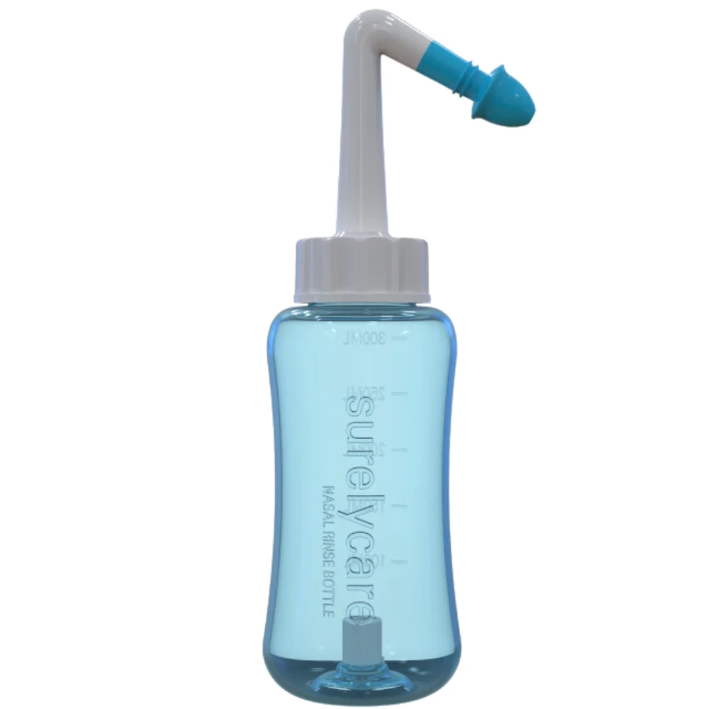 Home Use Nasal Washer Manual Nasal Irrigator 300ml water bottle nasal cannula for family