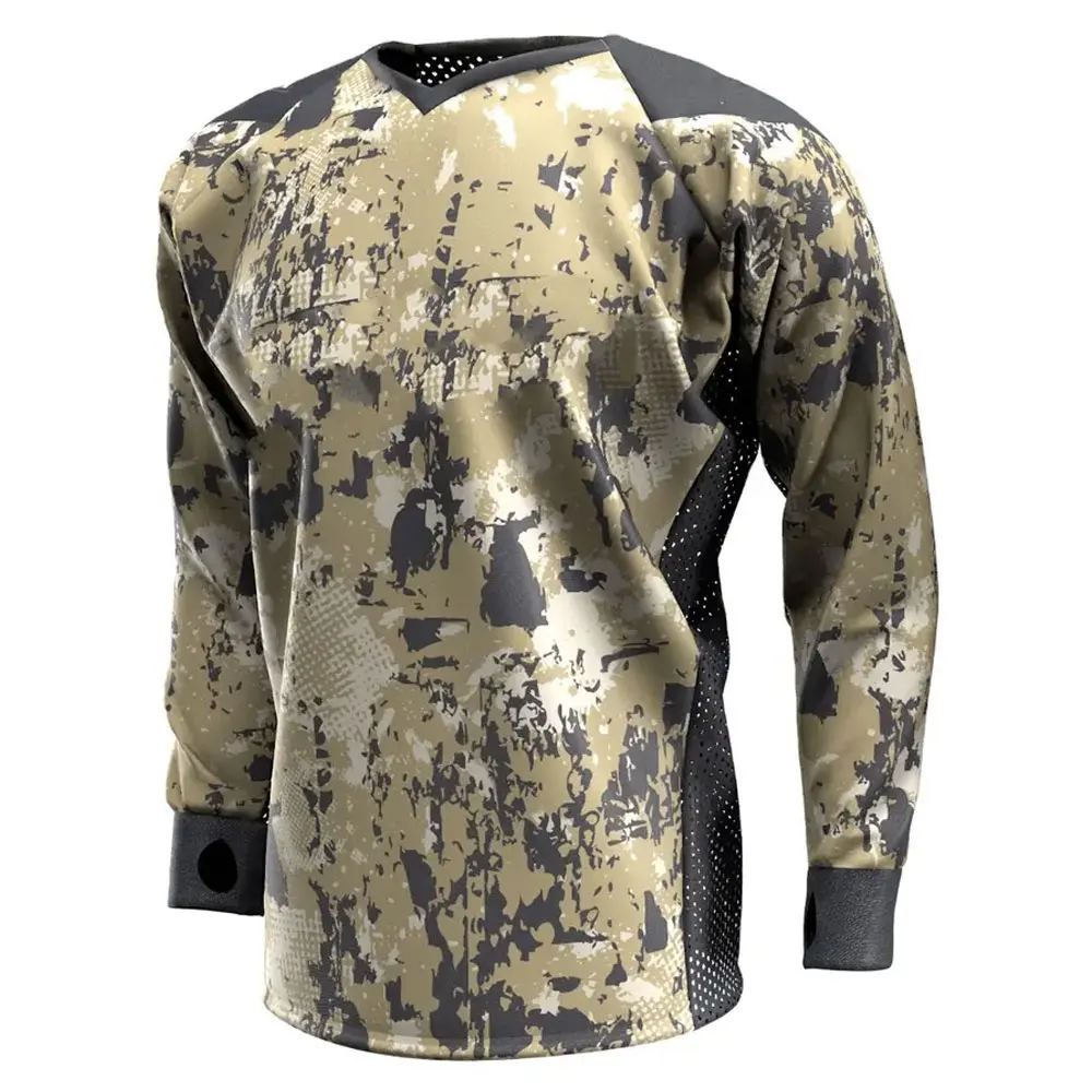 Full Sleeve Lightweight Maximum Performance Paintball Uniform / Customize Paintball Jerseys 100% Personalized Breathable Uniform