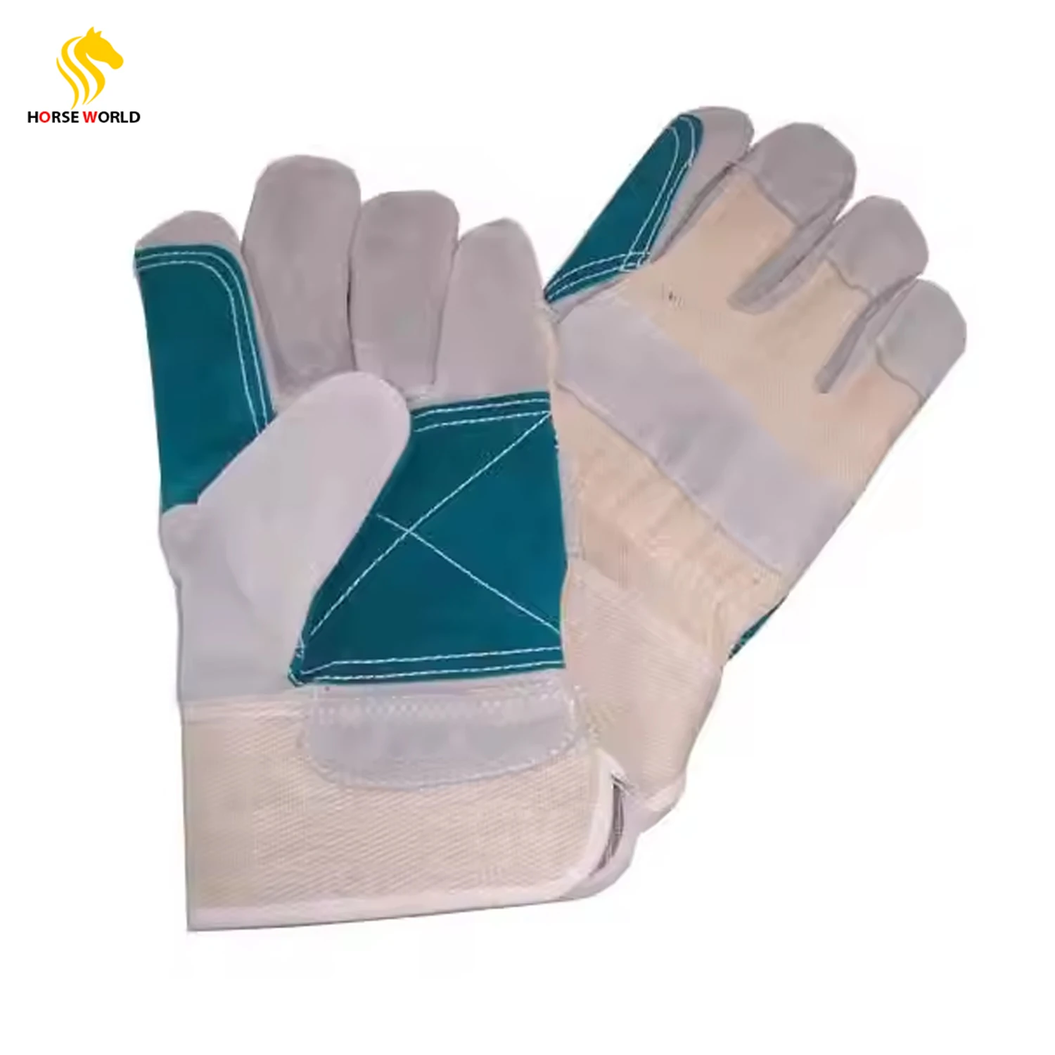 Hot sale Personal Protective Equipment cow split leather safety 707 working gloves Leather gloves from Pakistan