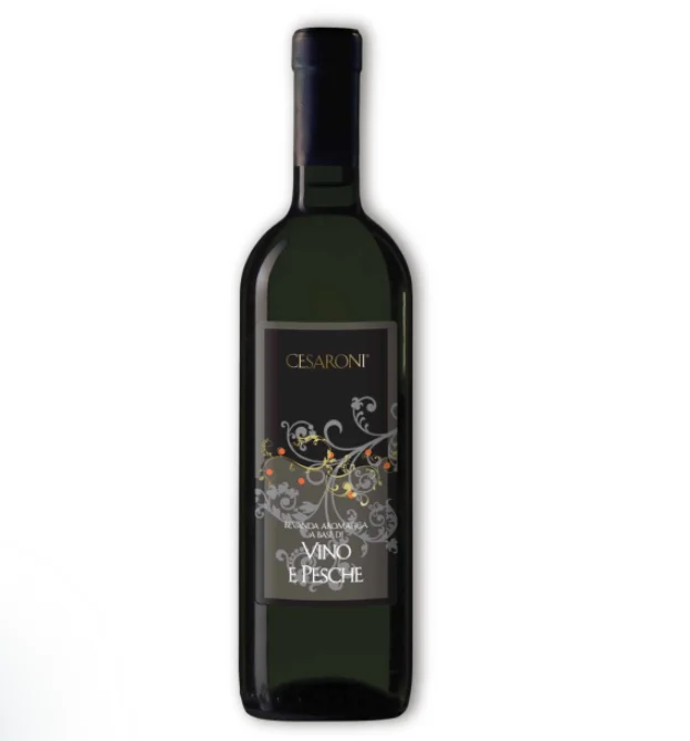 Private label Made in Italy italian wine Liqueur dessert wine and peaches 75 cl