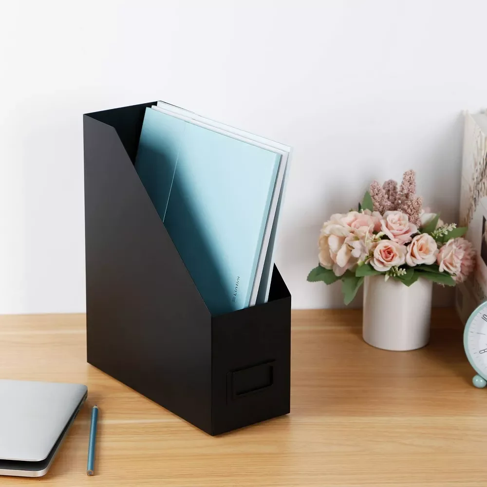 Magazine holder  File Black Top Magazine Holder   Top Books/Magazine Holder