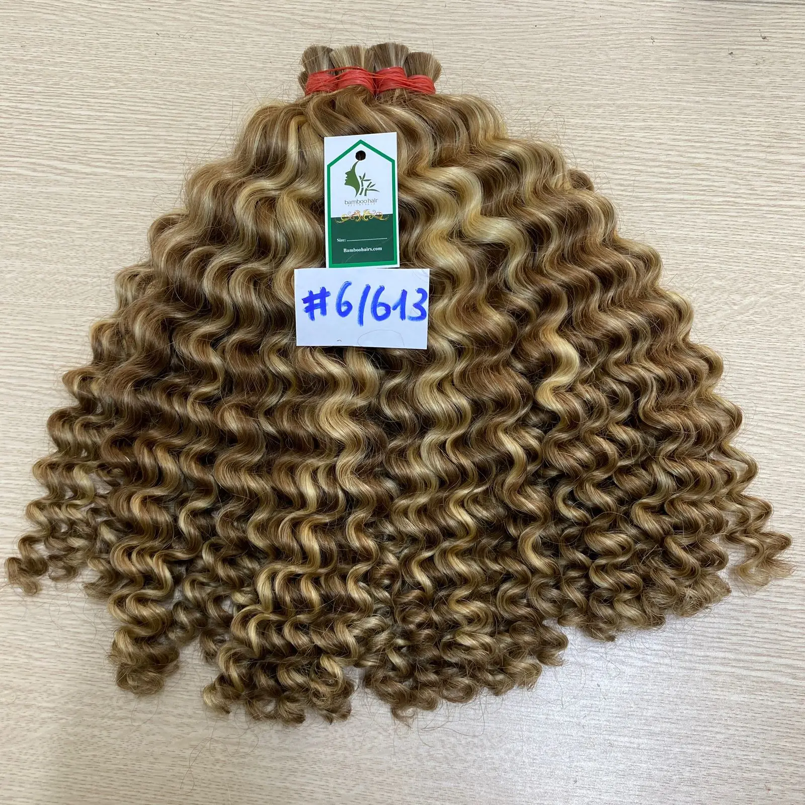 High Quality Bulk Hair Extensions Best Selling 200g 250g 300g Wavy Curly Water Wave Bamboo Hair Wholesale Price Genius Weft