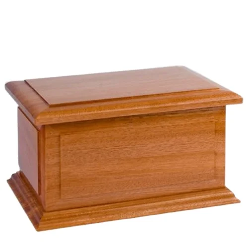 Wooden Casket Coffin Supplies Wooden Cremation Urn Funeral Supplies At Affordable Price 100% Natural Wood ashes Box Adult Urns
