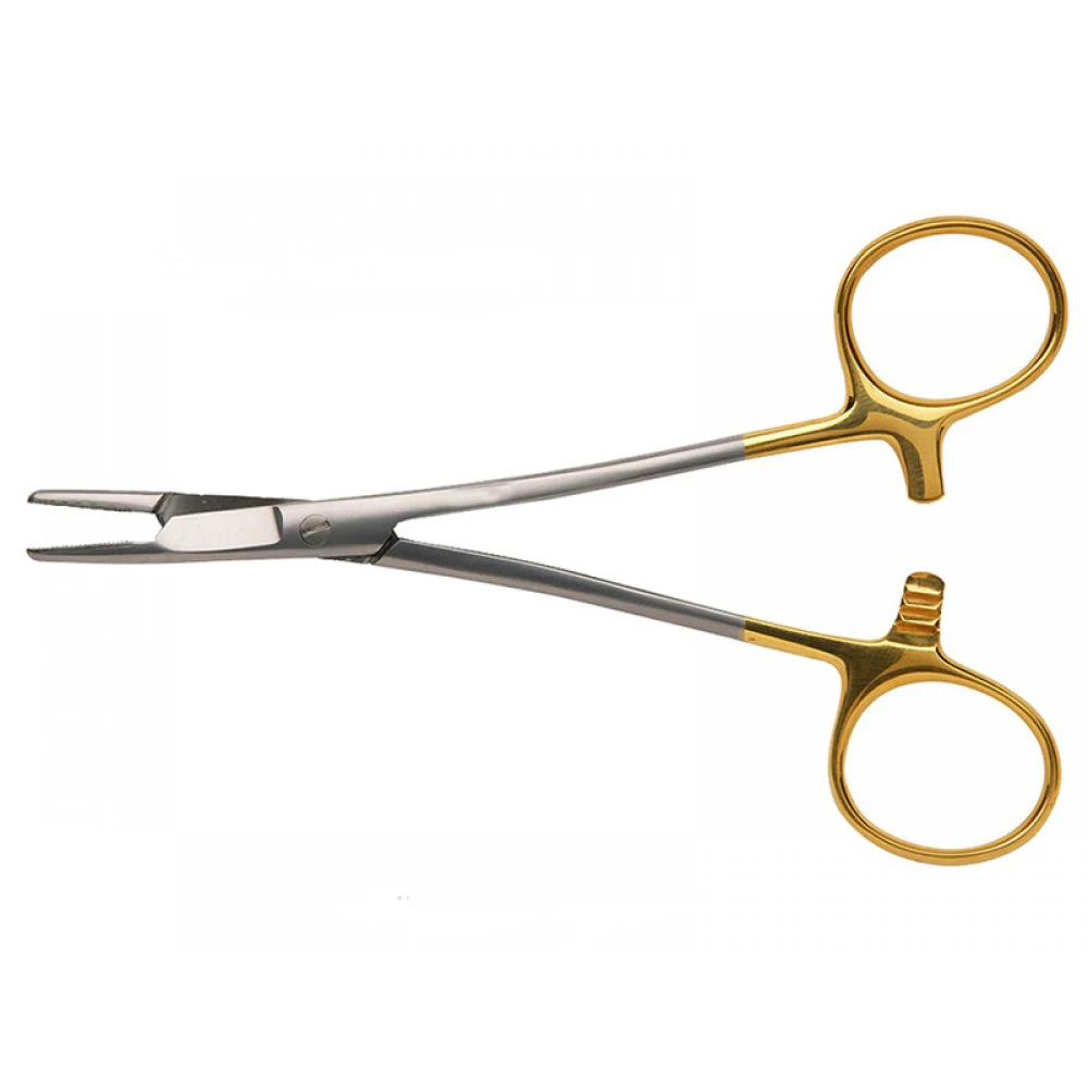 Manual Microvascular Needle Holder Tungsten Carbide Stainless Steel Basis of Surgical Instruments