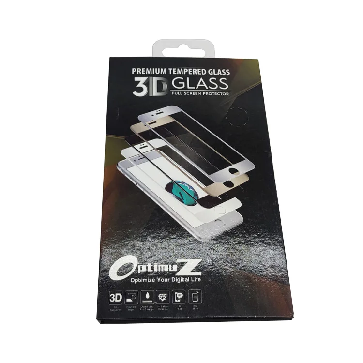 Custom Phone Protective Film Packaging Mobile Retail Package Tempered Glass Case Screen Protector Packing Box