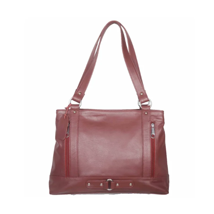 Leather Shoulder Bag For Ladies Wholesale Cheap Rate Fashionable Bag lades Hot Selling Handbags Leather Export From Bangladesh