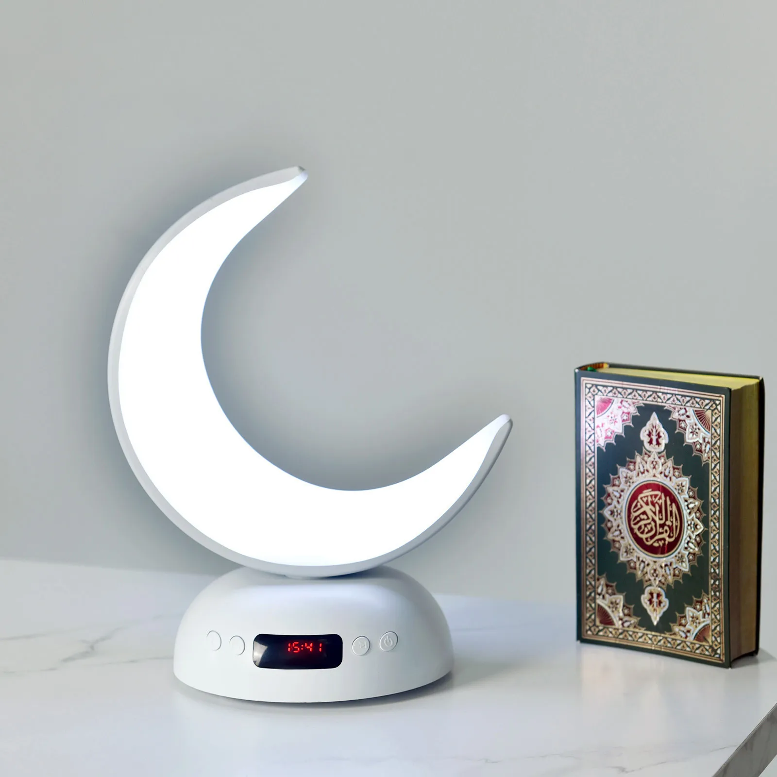 Moon lamp quran speaker cube quran lamp speaker 3 in 1 bluetooth speaker table lamp